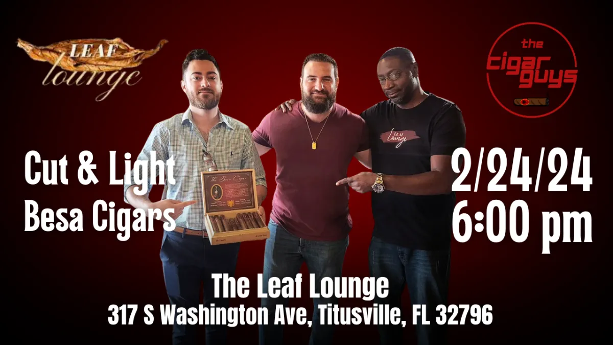 Besa Cigar Cut and Light: A Night of Elegance at The Leaf Lounge