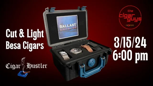 Giveaway Prize: Ballast Amphion Stainless Steel | Cut & Light at Cigar Hustler in Deltona