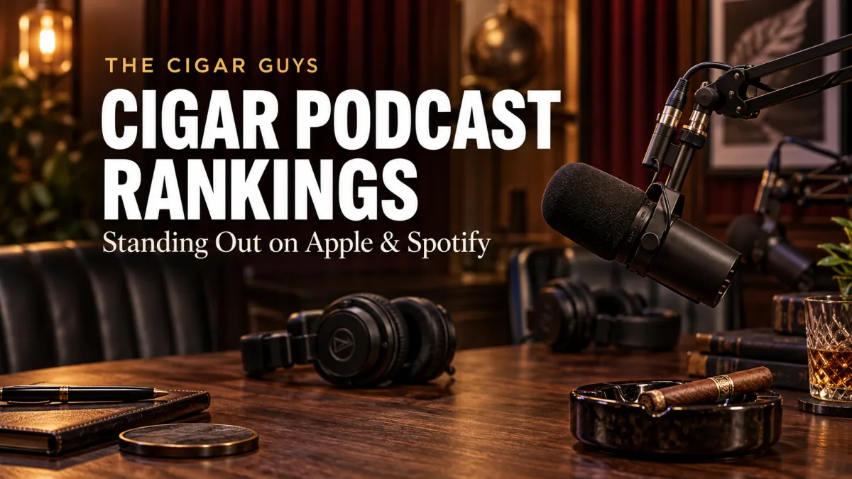Cigar Podcast Rankings: How The Cigar Guys Stand Out on Apple and Spotify