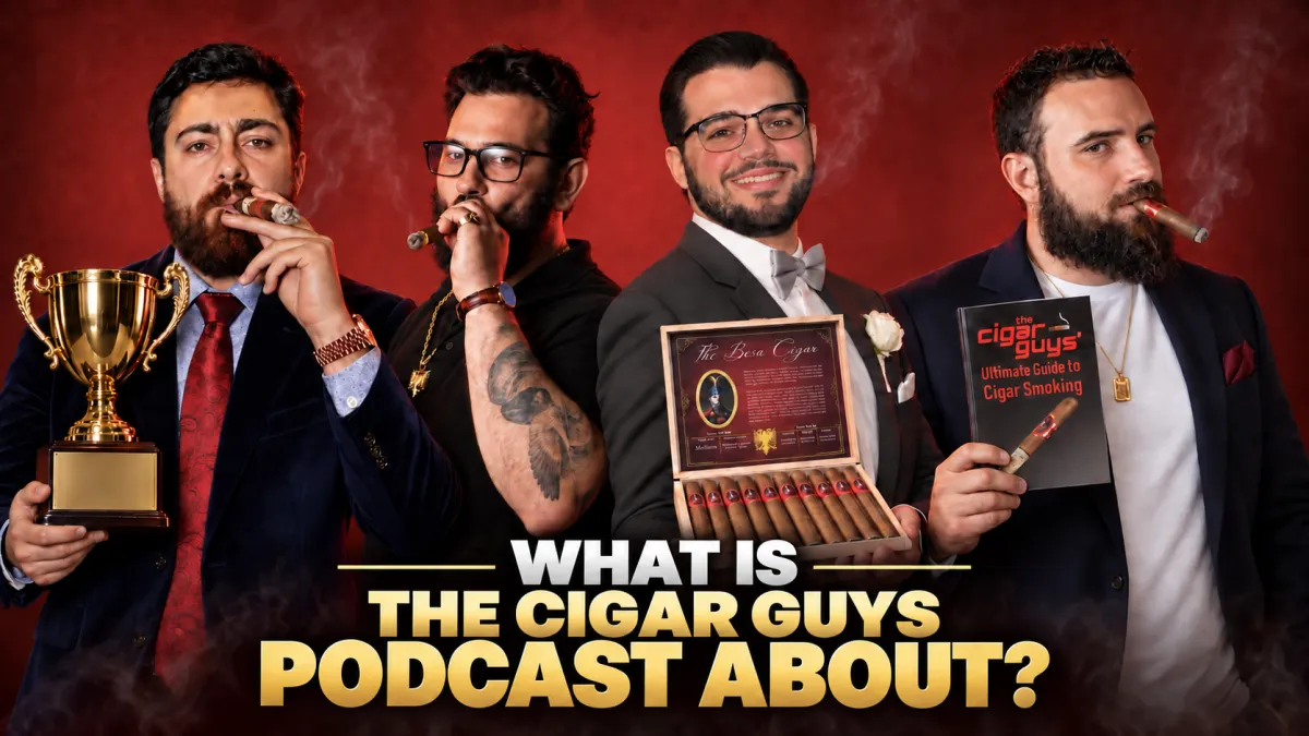 What is The Cigar Guys podcast about?
