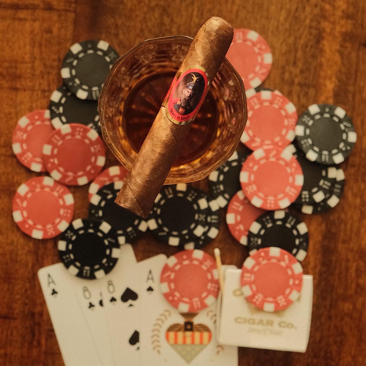 Besa Cigar with bourban