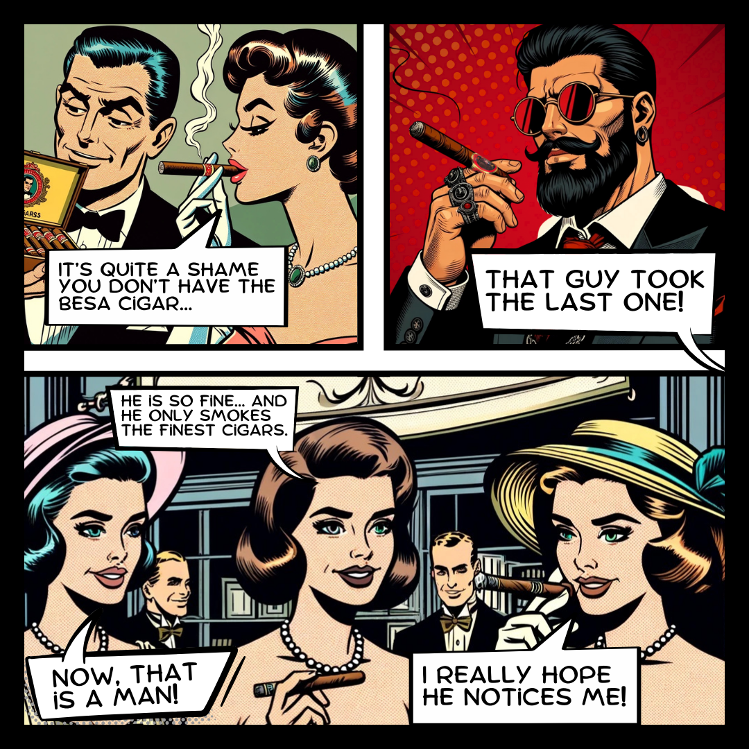 besa cigar comic book