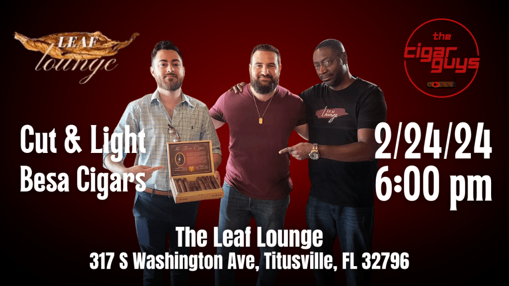 Besa Cigar Cut and Light: A Night of Elegance at The Leaf&nbsp;Lounge