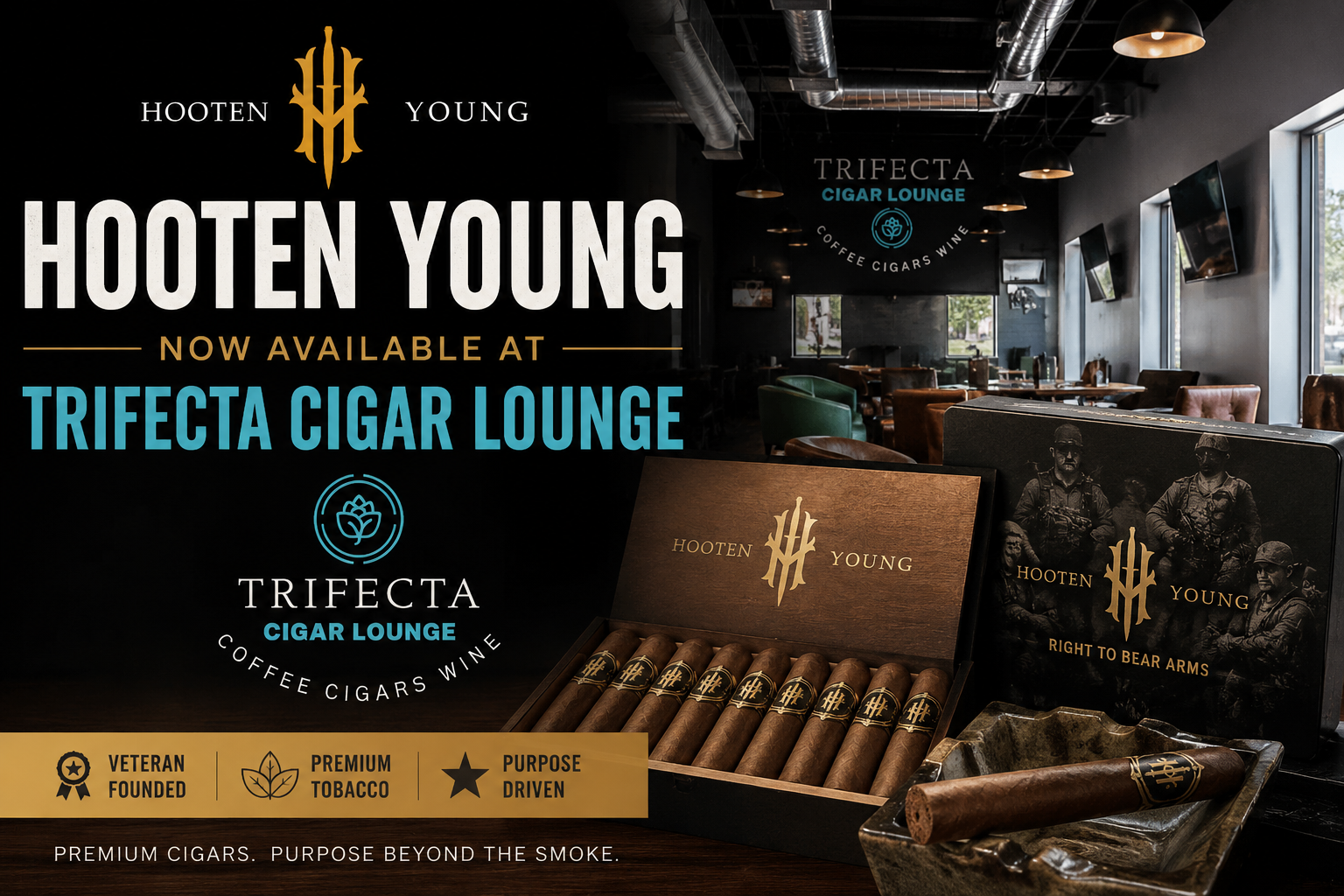 Hooten Young Cigars Arrive at Trifecta Cigar Lounge in Lithia, Florida